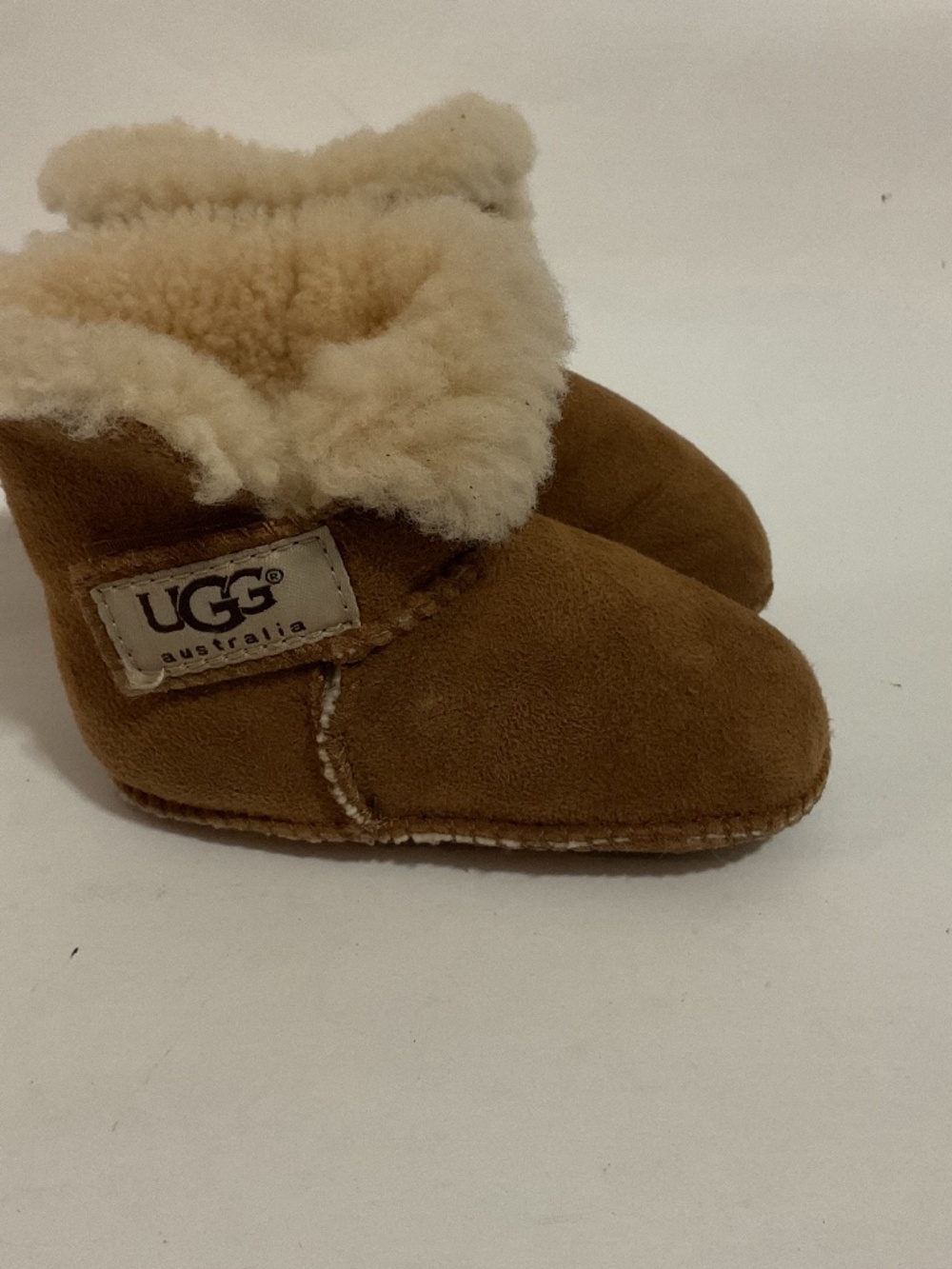 Infant UGG Sheepskin Booties, Size Medium (4/5)